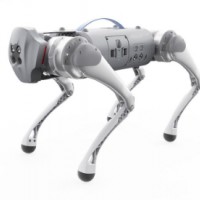 Enterprise exhibition hall bionic quadruped robot